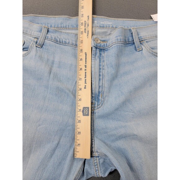 Old Navy Jeans Womens 20 Short Light Wash Mid-Rise Wow Boyfriend Stretch Cuffed - Picture 7 of 13